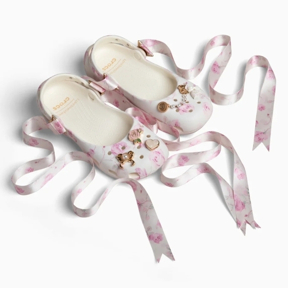 LoveShackFancy x Crocs Floral White Jelly Clog - Picture 3 of 3